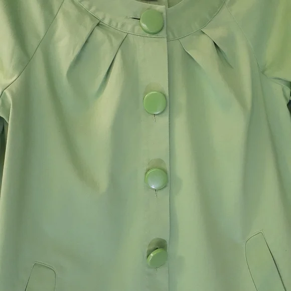 Allison Taylor Top Woman Casual Business Attire Solid Green Size 8 - Picture 4 of 6